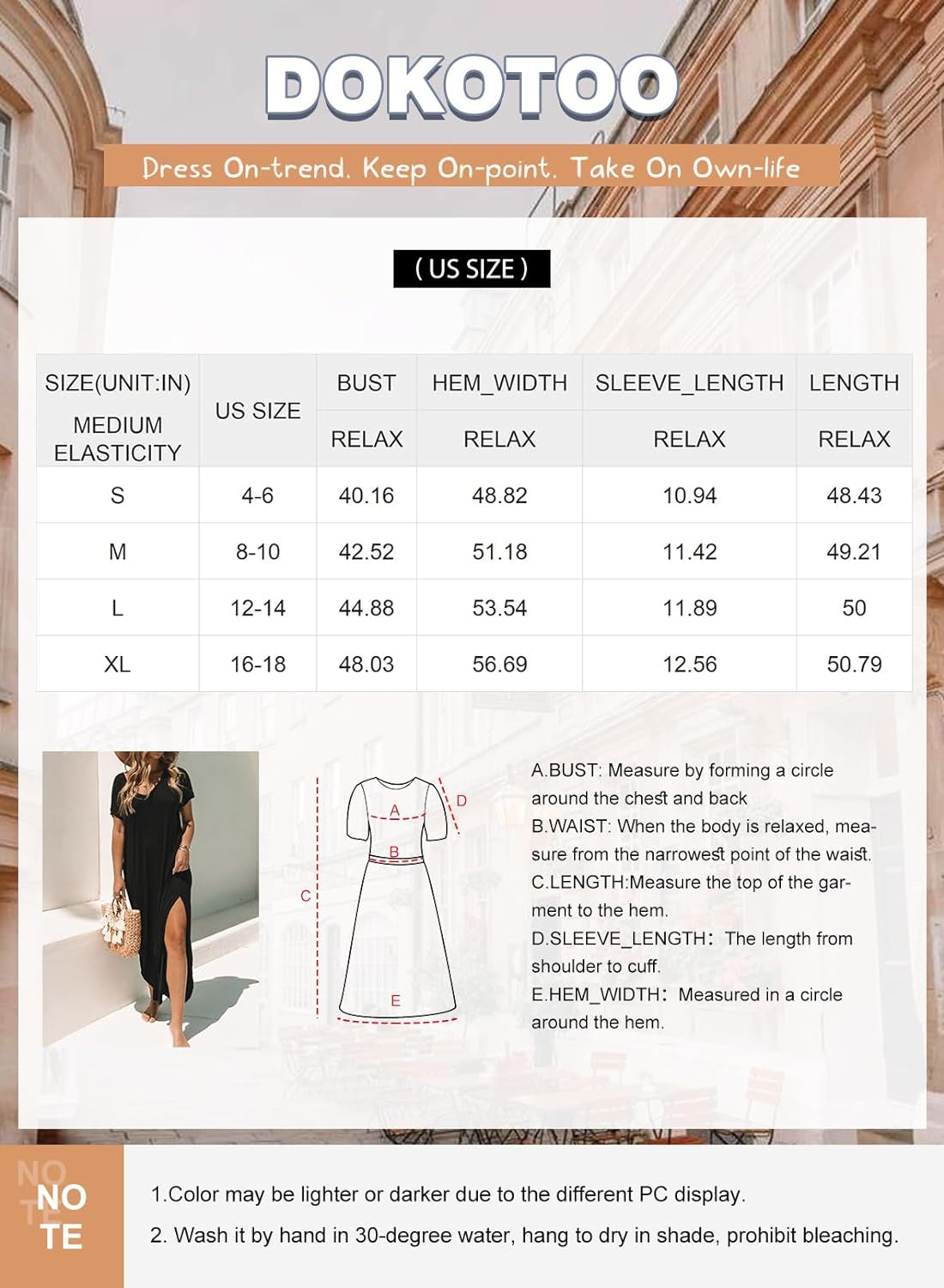 Womens Summer Fashion Long Dress Short Sleeve Casual Loose Split Maxi Beach Dresses with Pockets