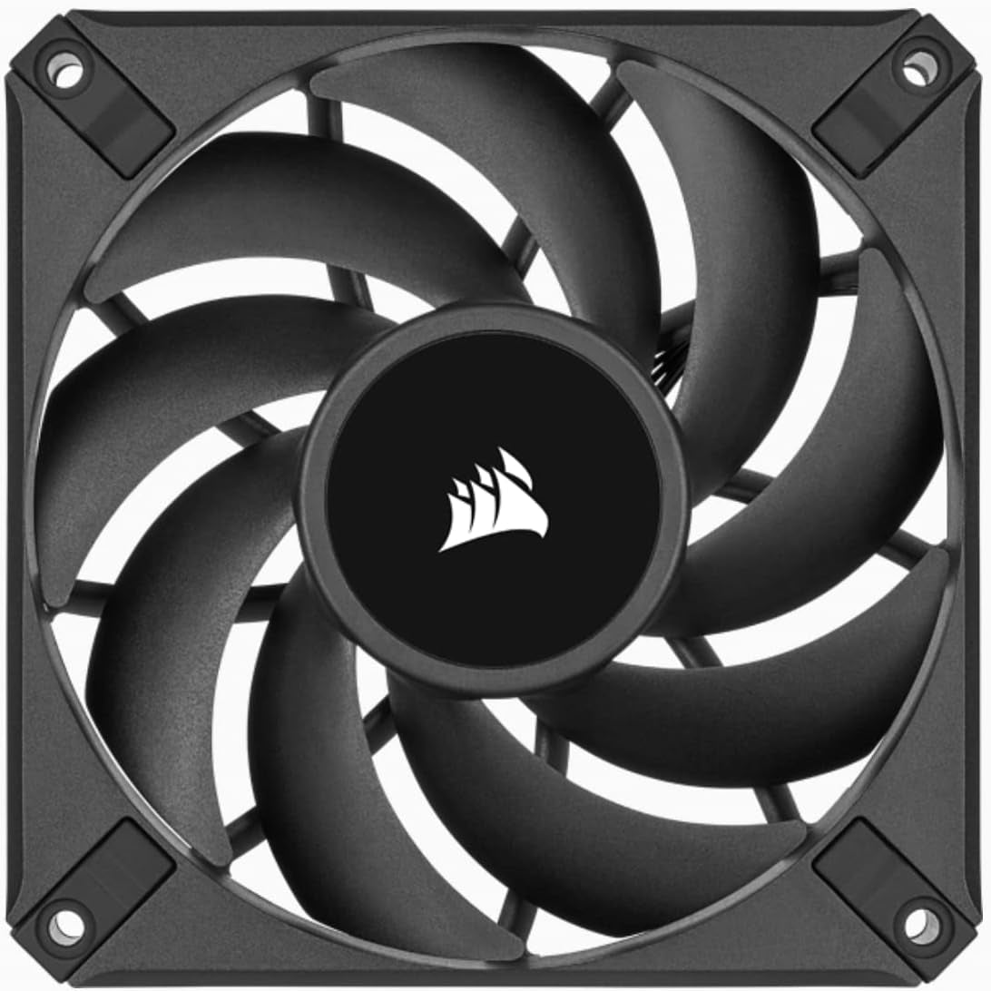 AF120 ELITE, High-Performance 120Mm PWM Fluid Dynamic Bearing Fan with Airguide Technology (Low-Noise, Zero RPM Mode Support) Single Pack - Black