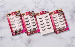 I-Envy 5 Pairs Demi Wispies False Lashes Multi Pack Natural Look Premium 100% Human Hair Fluffy Eyelashes, Volume & Curl, Lightweight, Comfortable, Reusable