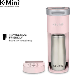 K-Mini Single Serve K-Cup Pod Coffee Maker, Dusty Rose, 6 to 12 Oz. Brew Sizes