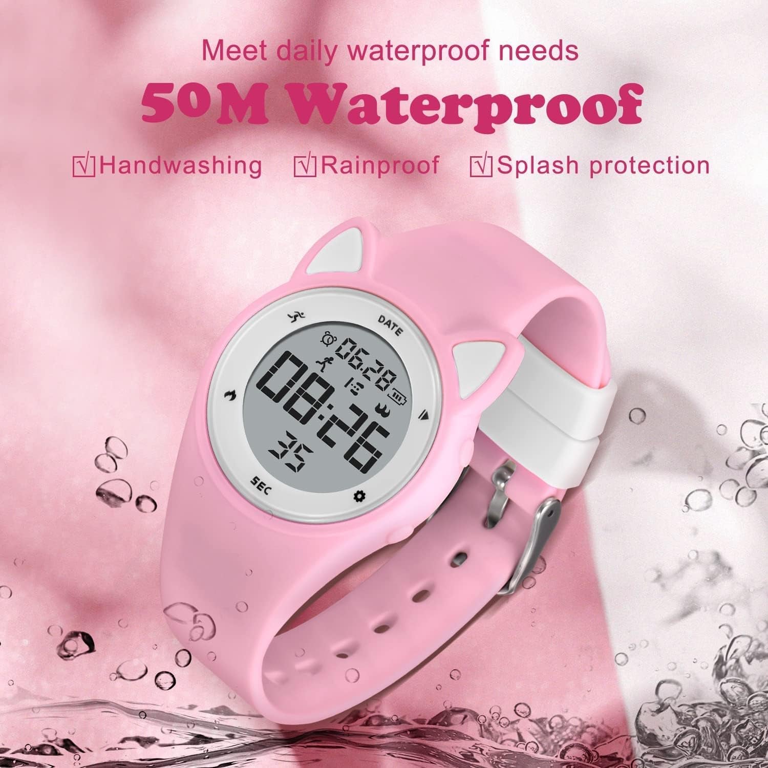 Kids Watches Digital Sport Watch for Girls Boys, Fitness Tracker with Alarm Clock, Stopwatch, No App Waterproof Watches for Teens Students Ages 5-12