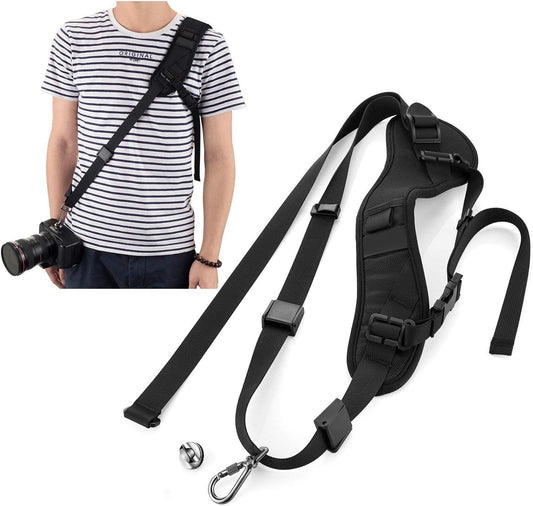 Camera Padded Shoulder Neck Strap Quick Release Sling Belt for DSLR SLR