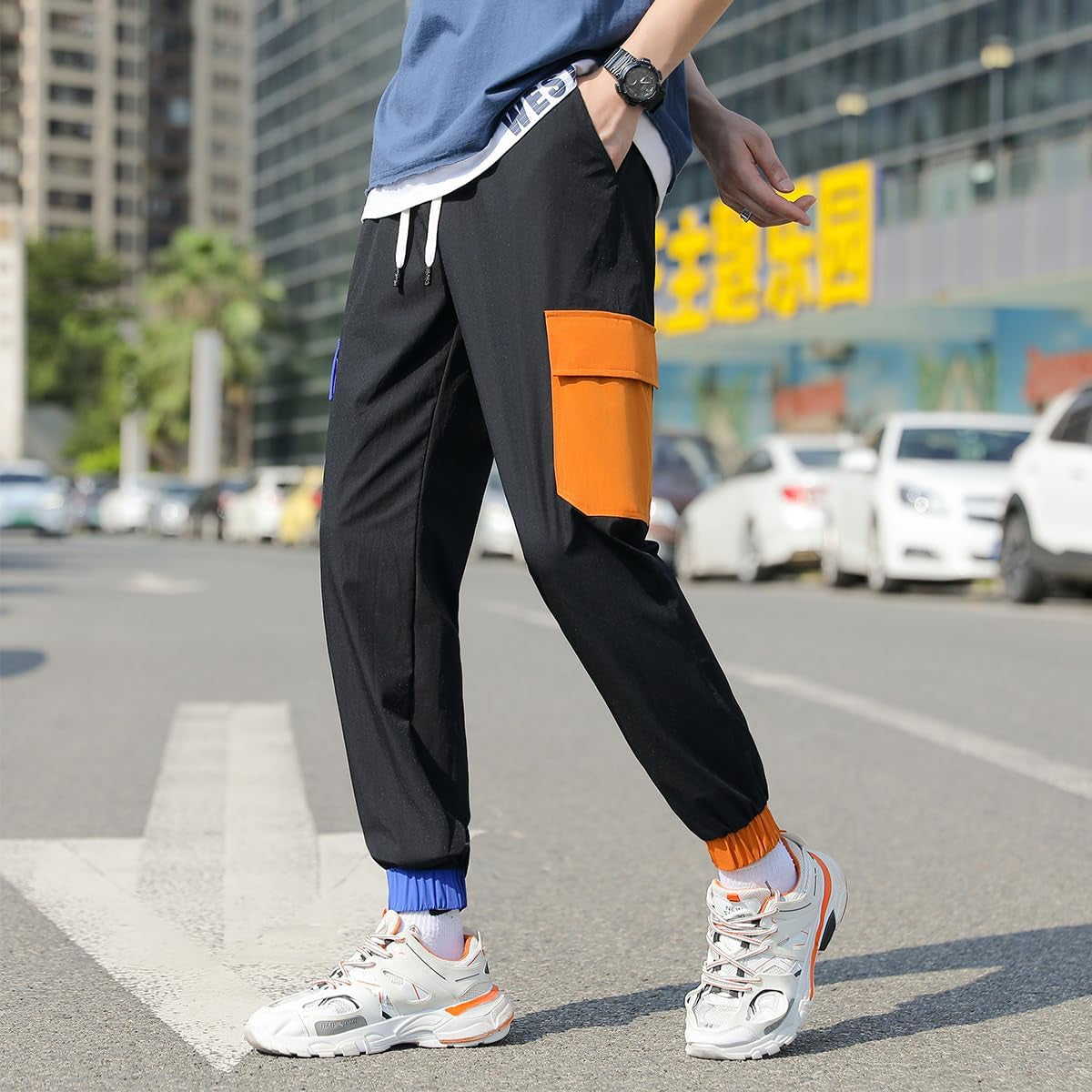 Mens Sweatpants Athletics Joggers Running Pants Fashion Hip Hop Cool Streetwear Sports Casual Couple Trousers