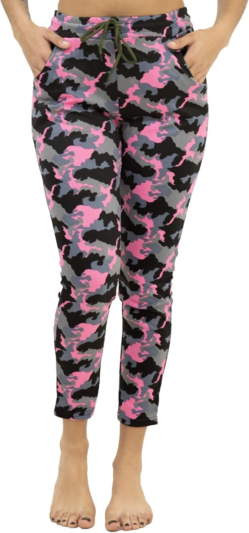 Women'S Camouflage Jogger Sweatpants - Cotton Blend- for Travel, Safari and Everyday Wear