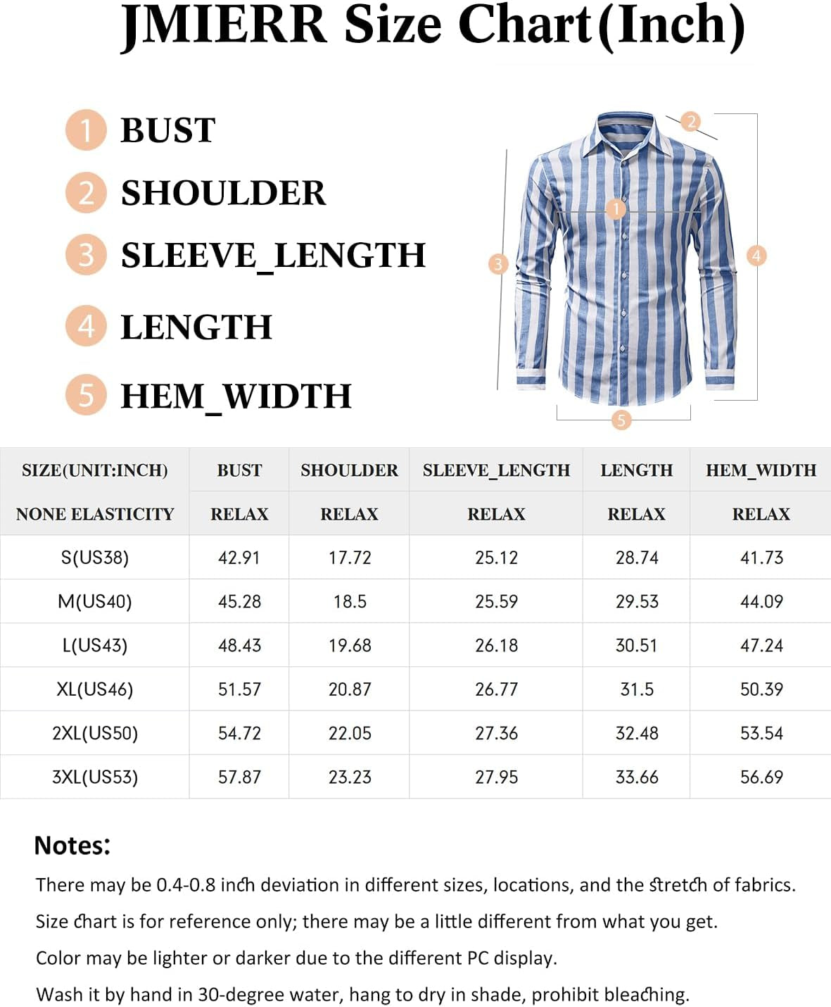 Men'S Linen Shirts Casual Long Sleeve Button-Down Striped Dress Shirt