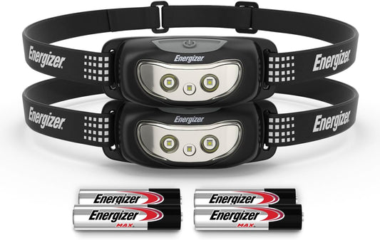 Universal+ LED Headlamp, Durable IPX4 Water Resistant Head Light, Bright Headlamps for Running, Camping, Outdoor, Storm Power Outage (Batteries Included)