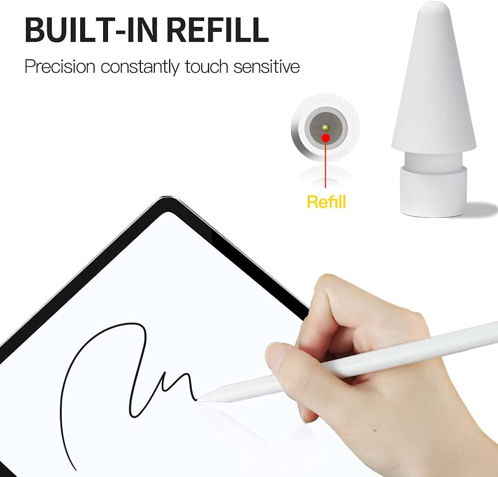 Tip Compatible with Apple Pencil Tips 1St & 2Nd Generation (3-Pack)