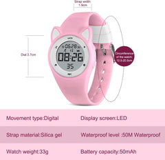 Kids Watches Digital Sport Watch for Girls Boys, Fitness Tracker with Alarm Clock, Stopwatch, No App Waterproof Watches for Teens Students Ages 5-12