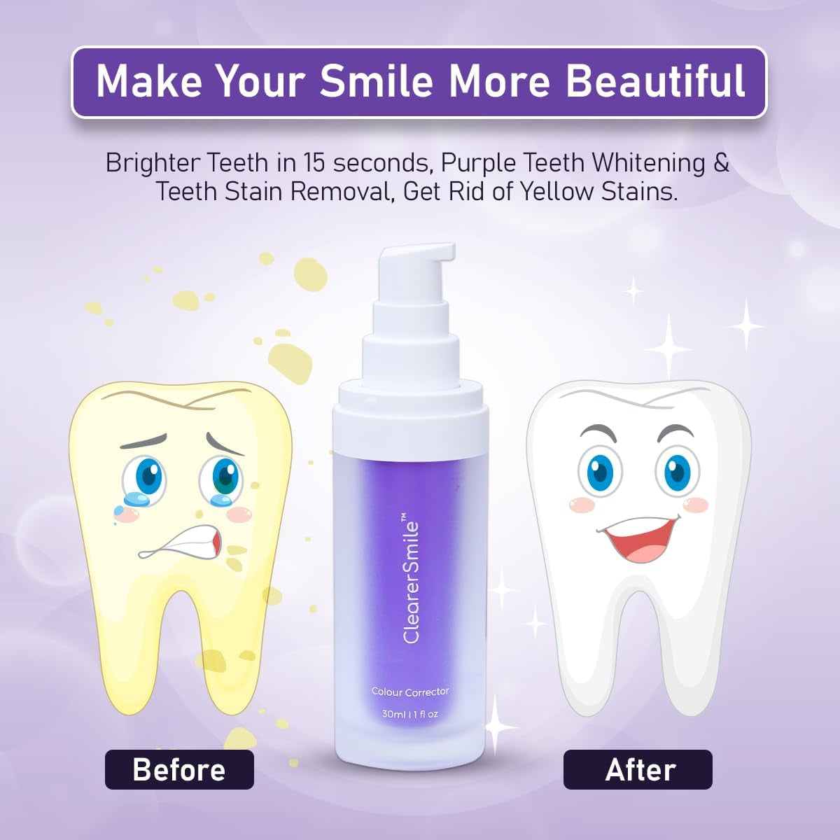 ™ Best Purple Toothpaste for Teeth Whitening for Sensitive Teeth - Teeth Whitener - Blanqueador De Dientes