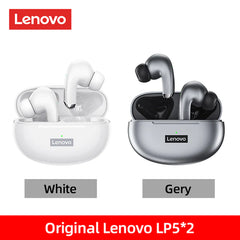 100% Original Lenovo LP5 Wireless Bluetooth Earbuds Hifi Music Earphone with Mic Headphones Sports Waterproof Headset 2022 New