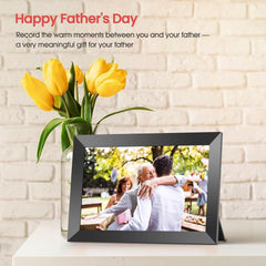 Digital Picture Frame - 10 Inch Wifi Digital Frame IPS Touch Screen 1080P Photo Frame 16GB Large Memory Share Moments Instantly via Mobile APP Auto-Rotate Support USB and SD Card