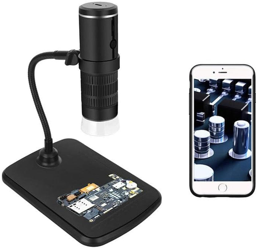 Portable Wifi Digital Microscope, 1000X Zoom HD 1080P Electronic Microscope, Black