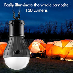 Tent Lamp Portable LED Tent Lights 4 Packs Hook Hurricane Emergency Lights LED Camping Light Bulb Camping Tent Lantern Bulb Camping Equipment for Camping Hiking Backpacking Fishing Outage