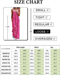 Women'S Summer Boho Casual Jumpsuits Wide Leg Overalls Floral Print Baggy Rompers with Pockets PZZCR