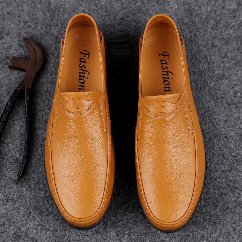 Loafer Premium Genuine Leather Men'S Casual Shoes Slip on Mens Driving Penny Loafers for Men Lightweight Breathable