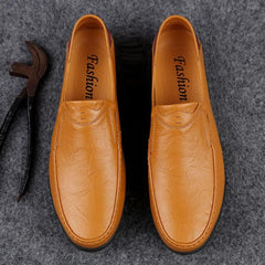 Loafer Premium Genuine Leather Men'S Casual Shoes Slip on Mens Driving Penny Loafers for Men Lightweight Breathable