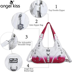 Angelkiss Hobo Purses and Handbags for Women Satchel Handbag Women Purses Large Daily Shoulder Bags