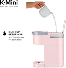 K-Mini Single Serve K-Cup Pod Coffee Maker, Dusty Rose, 6 to 12 Oz. Brew Sizes