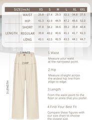 Wide Leg Dress Pants Women'S High Waisted Dressy Trousers