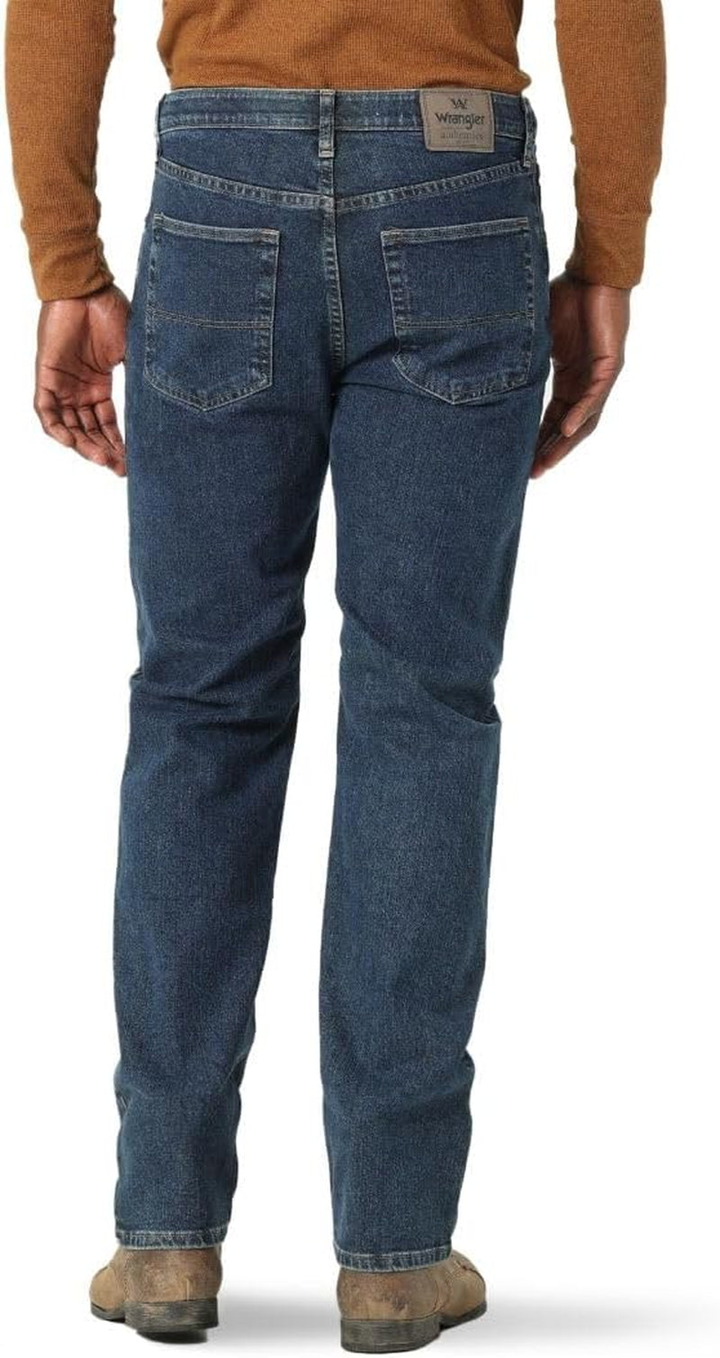 Wrangler Men'S Comfort Flex Waist Jeans, Dark Stonewash, 38W X 32L US