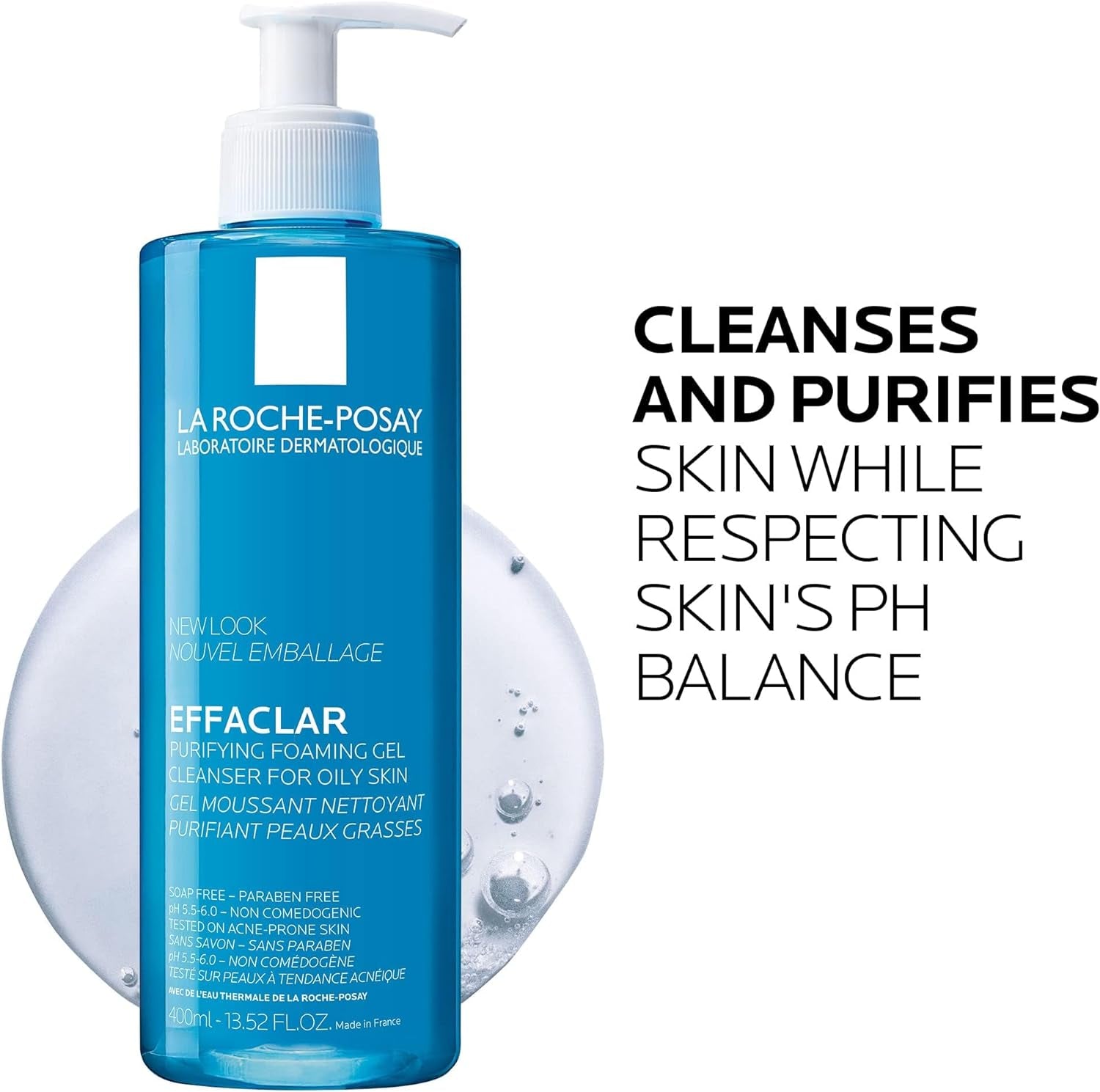 La Roche Posay Effaclar Purifying Foaming Gel - for Oily Sensitive Skin 400Ml/13.5Oz