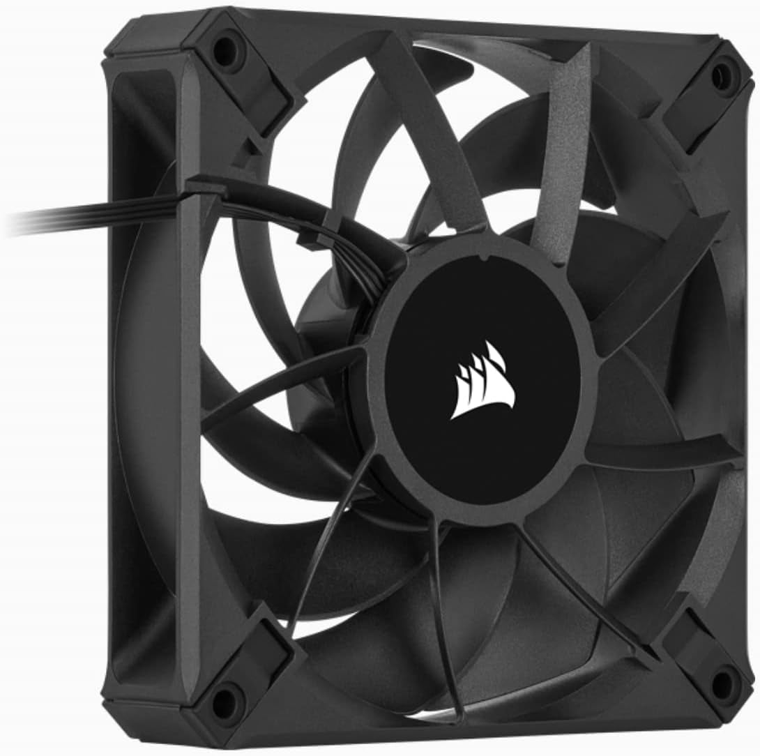 AF120 ELITE, High-Performance 120Mm PWM Fluid Dynamic Bearing Fan with Airguide Technology (Low-Noise, Zero RPM Mode Support) Single Pack - Black