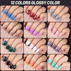 24Pack Short Press on Nails, 576Pcs Short round Press on Nails, Short Matte Press on Nails, Short Glossy Press on Nails, Short Fake Nails with Nail Glue