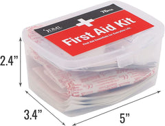 76-Piece First-Aid Kit, All-Purpose Use for Minor Cuts and Scrapes, Durable Water-Resistant Case, Convenient and Portable, FSA & HSA Eligible