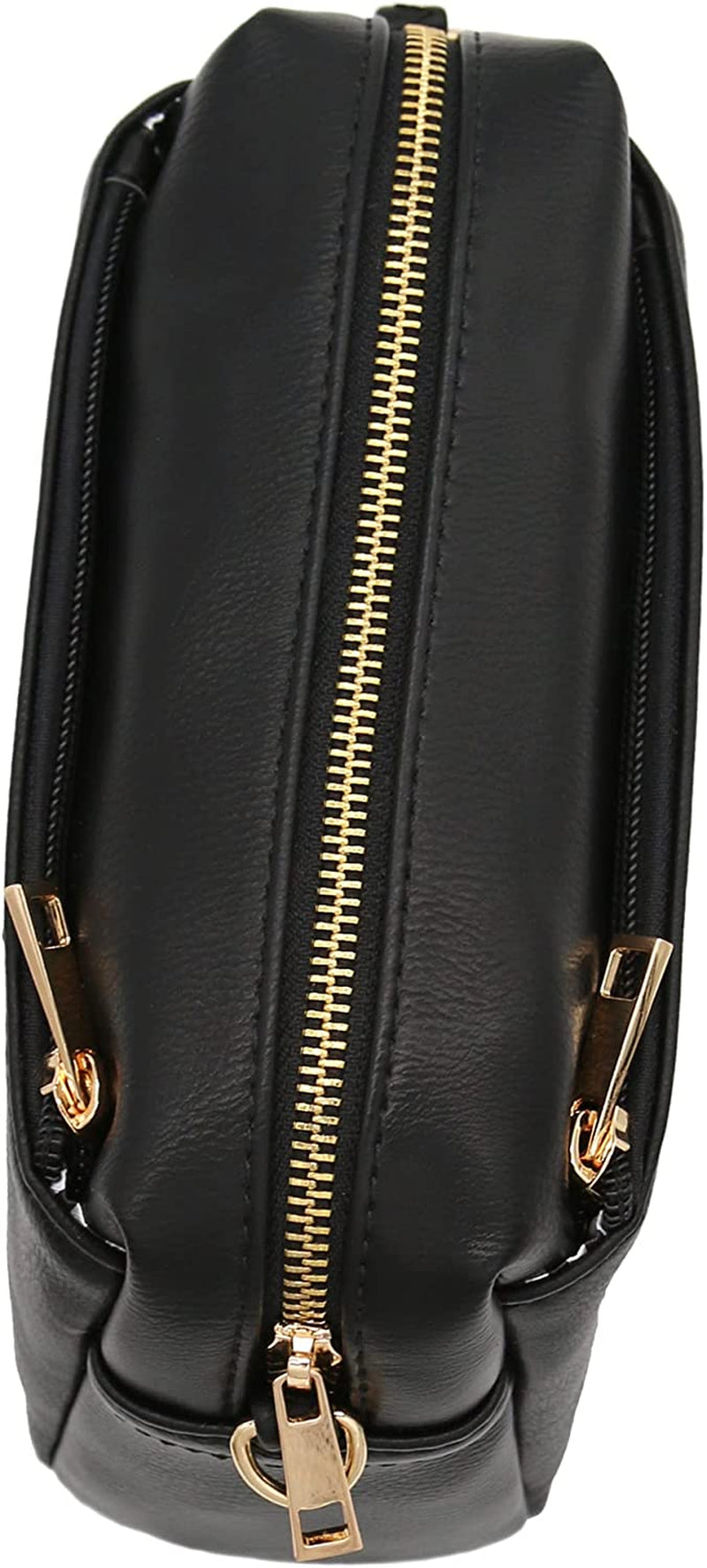 Triple Zip Small Crossbody Bag