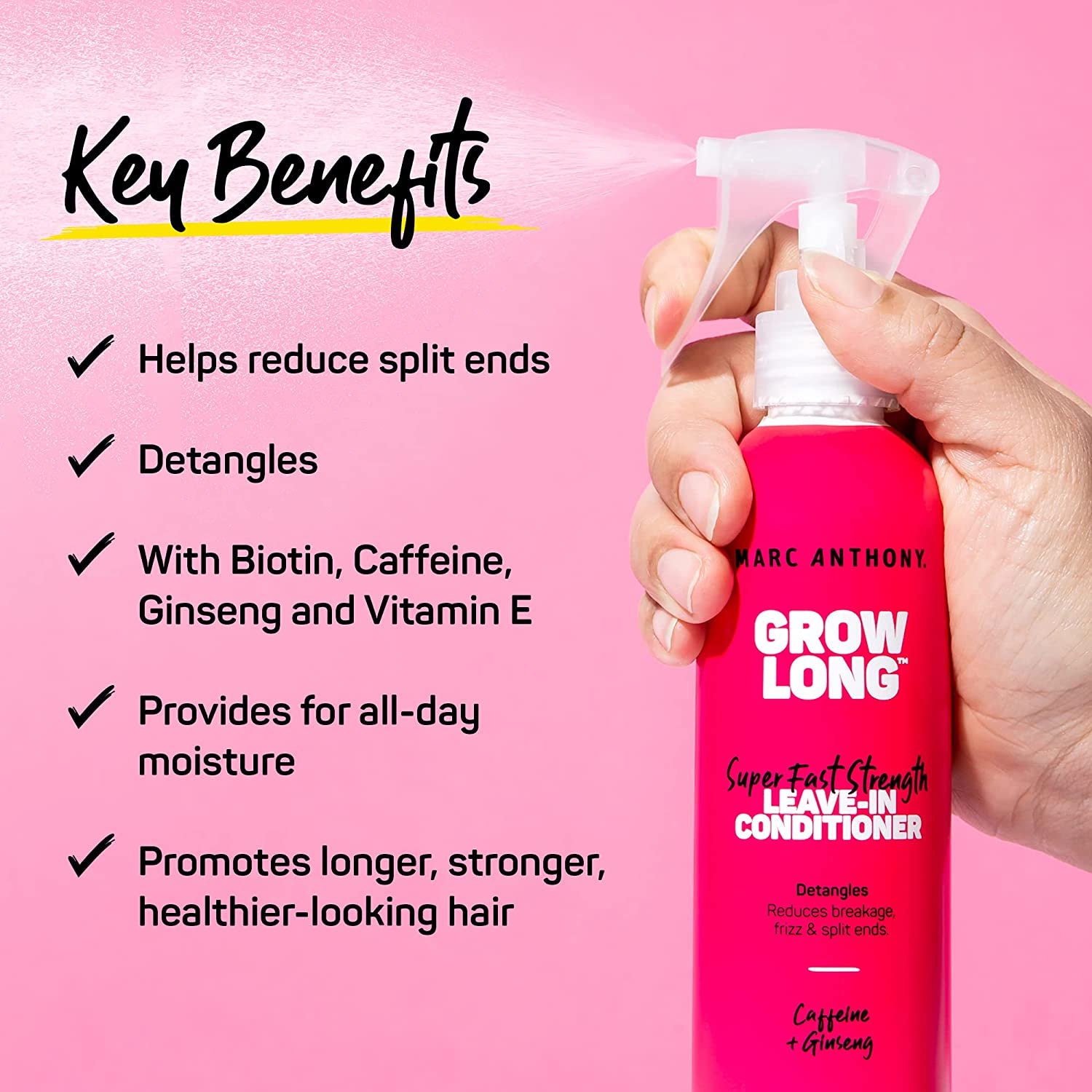 Strengthening Grow Long Caffeine Leave-In Conditioner, 250Ml