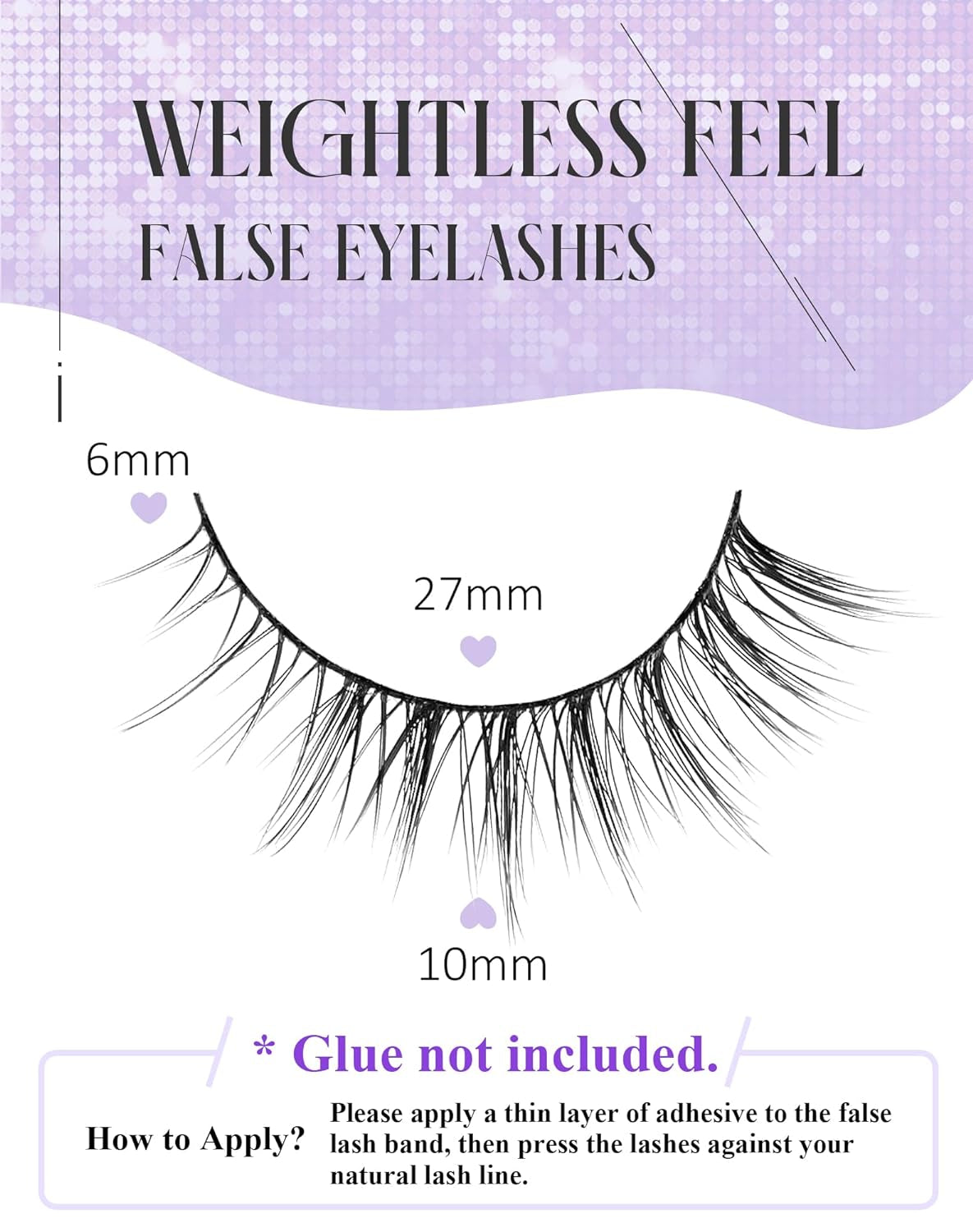 Natural Lashes Natural Eyelashes Short Eyelashes Natural Look False Eyelashes Wispy Eye Lashes 10Mm Small Lashes Fake Lashes K50