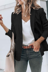 Womens Casual Blazers Open Front Long Sleeve Work Office Jackets Blazer