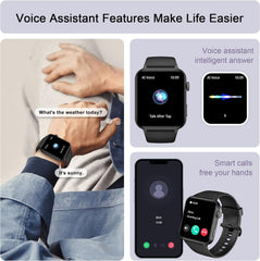 Smart Watch for Men Women - 1.85''HD Screen with Make and Answer Calls