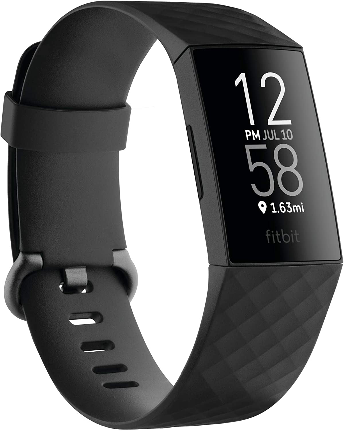 Charge 4 Fitness and Activity Tracker with Built-In GPS, Heart Rate, Sleep & Swim Tracking, Black/Black, One Size (S &L Bands Included)