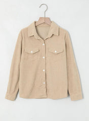 Boy Corduroy Long Sleeve Shirt Jacket with Pockets Size 7-14 Years Old