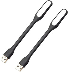 2 Pcs USB LED Lamp Portable Bright LED Lights for Power Bank, Computer, PC, Laptop, Desktop (Black)