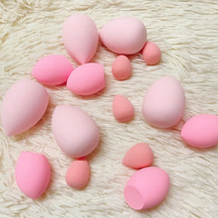 15 Pcs Beauty Blender Makeup Sponge Bulk:Blender Sponges 15 Pcs for Liquid, Cream, and Powder, Multi-Colored Pink Make up Sponges for Foundation